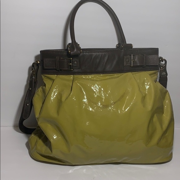 Worth Leek Amanda green leather bag satchel - Picture 4 of 16